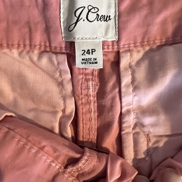 J Crew Pink Chinos naturally distressed size 24 Petite NWT - Picture 1 of 16